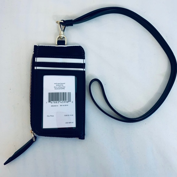 Kate Spade Dawn Sailing Stripe Case ID Lanyard - Picture 2 of 5